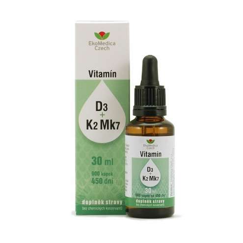 EKOMEDICA Vitamín D3+K2 Mk7 30ml